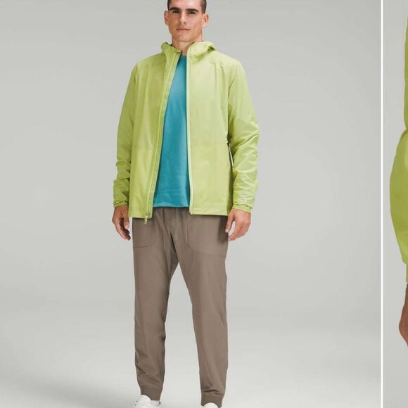 NWT New LULULEMON Precipitation Jacket Waterproof Rain Coat Wasabi Green Mens L - Picture 3 of 10